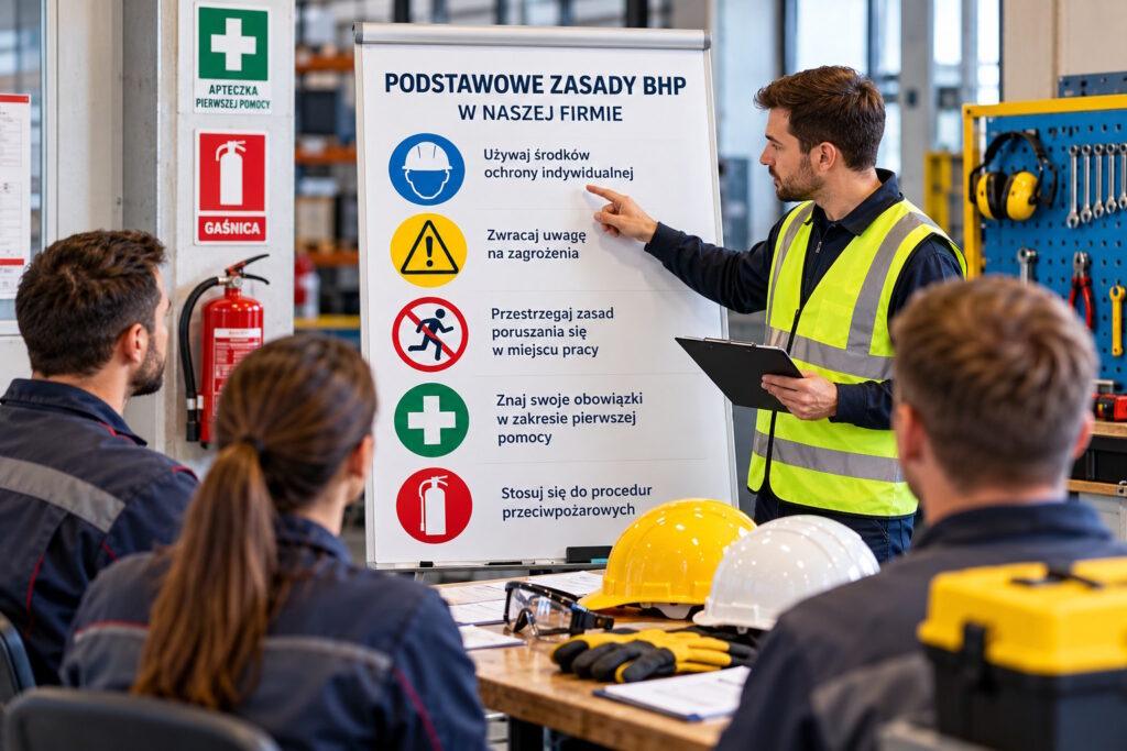 Szkolenie BHP w warsztacie przemysłowym1
