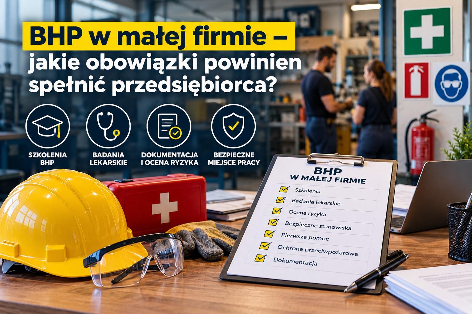 You are currently viewing BHP w małej firmie – jakie obowiązki powinien spełnić przedsiębiorca?